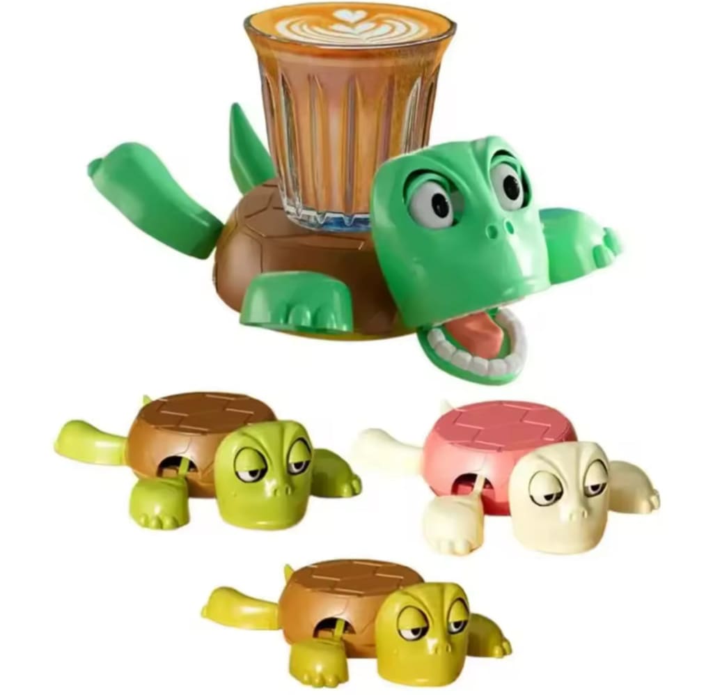 Lazy Turtle Drink Coaster – Funny Table Protector