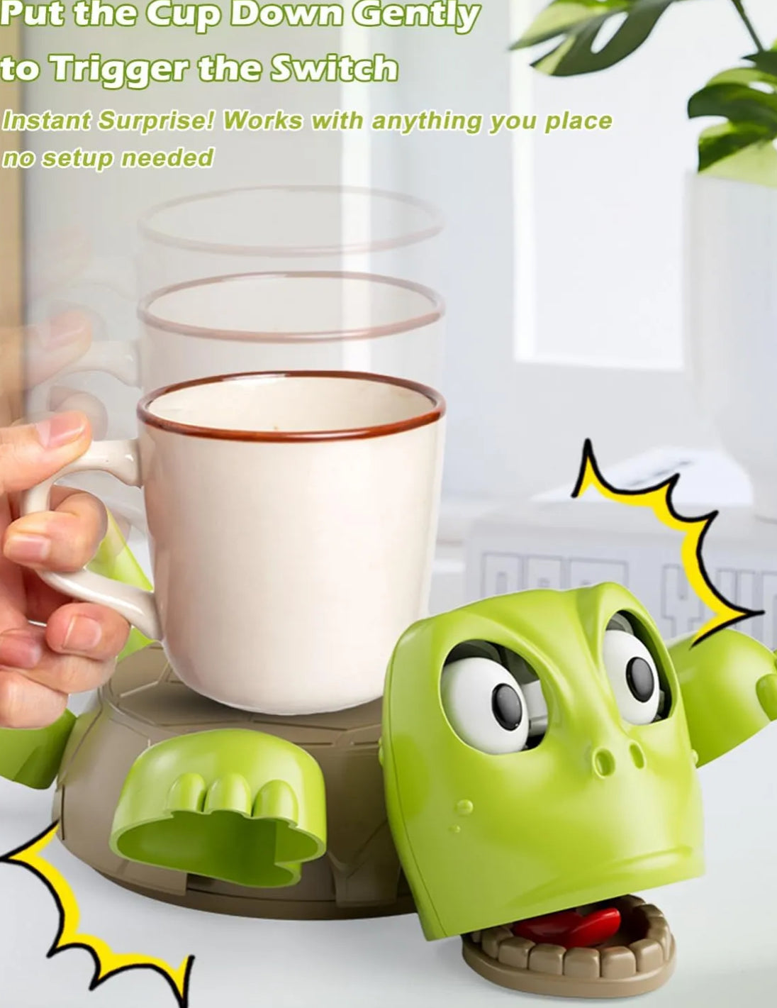 Lazy Turtle Drink Coaster – Funny Table Protector